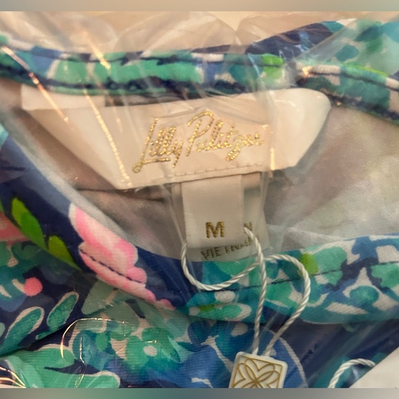 NWT Lilly Pulitzer Vibrant Parigi Skort Romper, Size Medium - Picture 9 of 15